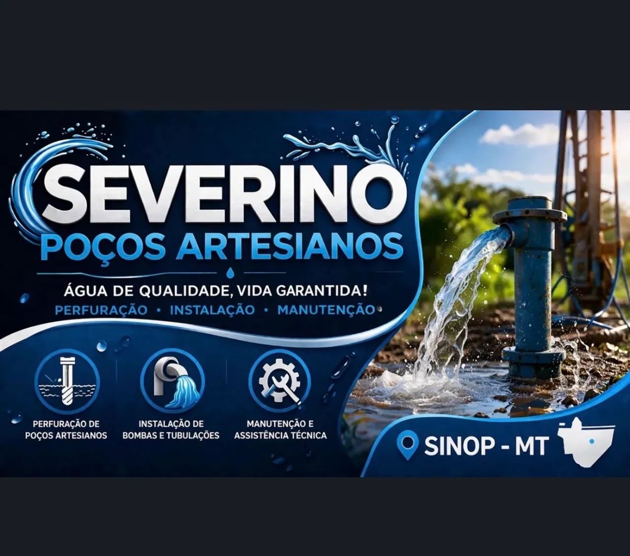 Poço artesiano - Sinop MT