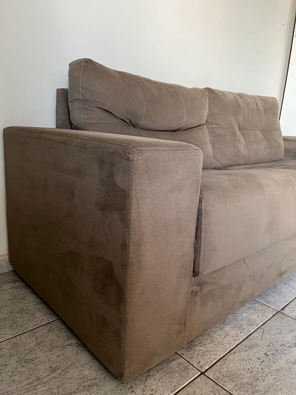 Sofá 2 lugares em suede  - Foto 4