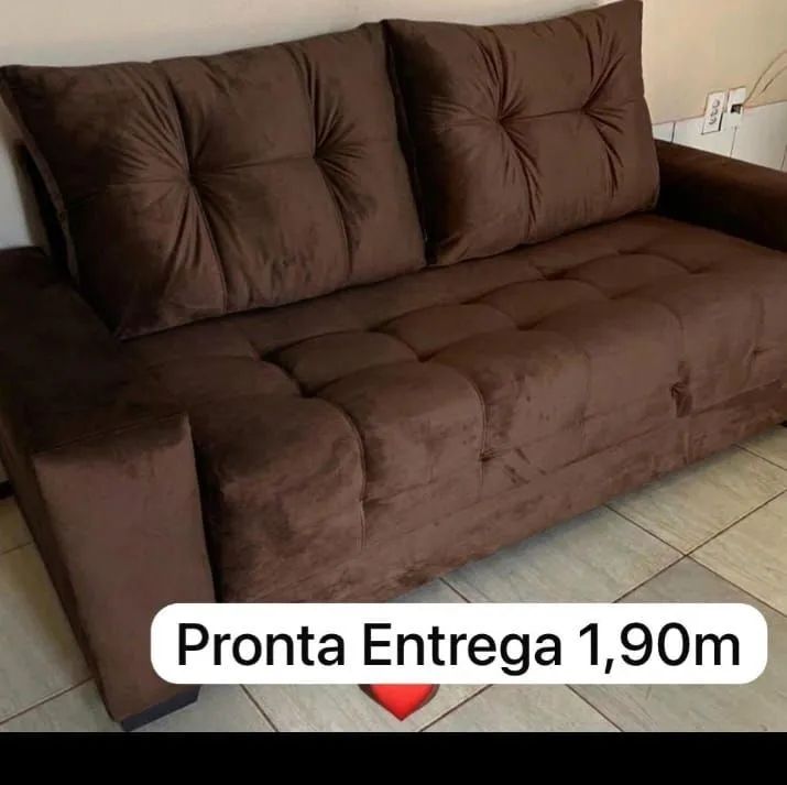 Sofá vitória 190m, com almofadas soltas RS 799,00 contato 98- *