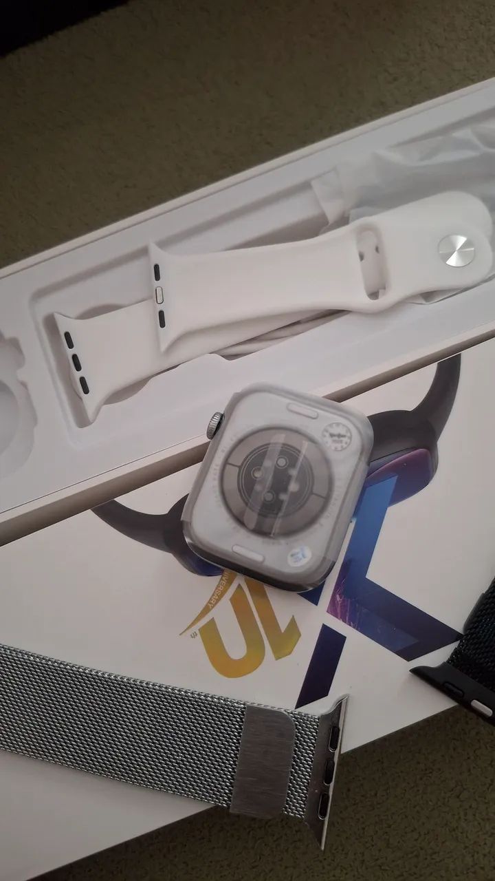 Relógio SmartWatch Barato Com 2 Pulseiras Extras - Foto 5
