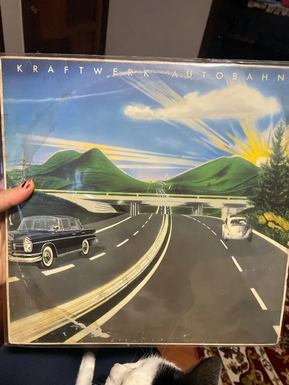 Disco de vinil lp kraftwerk autobahn