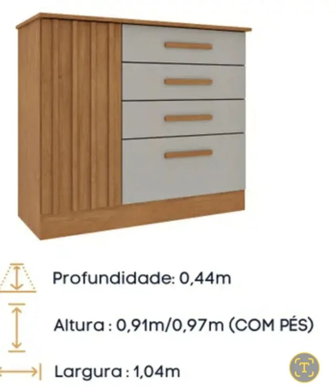 Cômoda perfeita para organizar seus pertences  - Foto 2