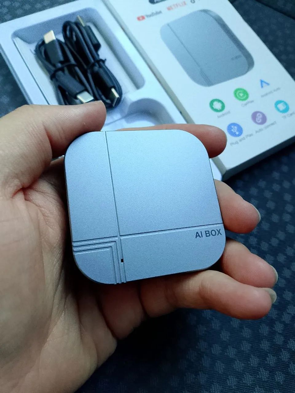 Carplay+Android Auto sem fio + Youtube e Netflix para multimídia - Foto 4