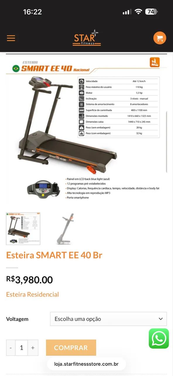 ESTEIRA SMART 40BR