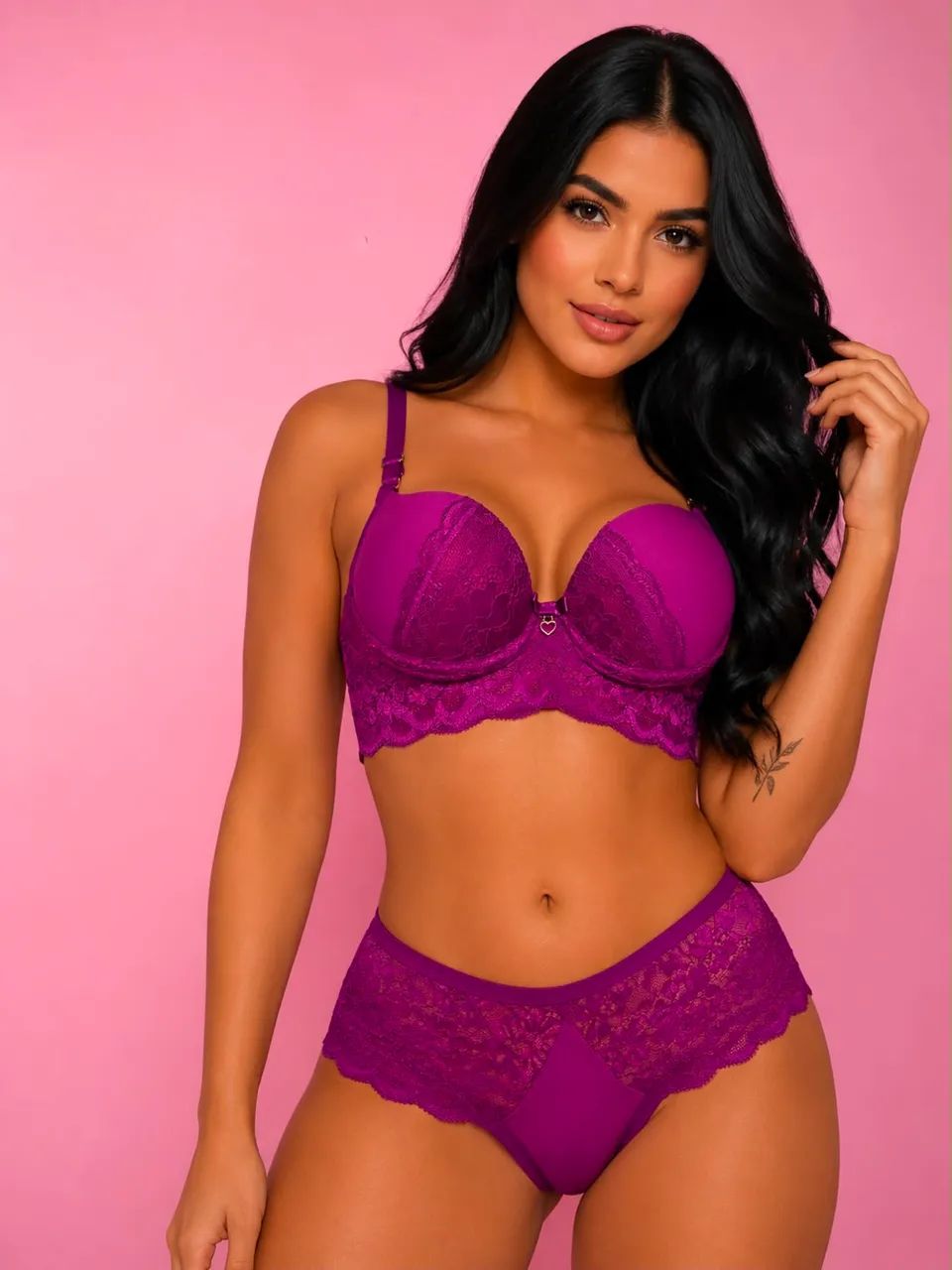 Lingerie fio duplo renda lateral  - Foto 5