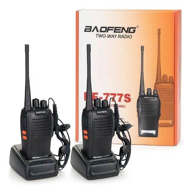 Kit 10 Rádios Comunicadores Baofeng 777s Walkie Talkie Longo Alcance - Foto 3
