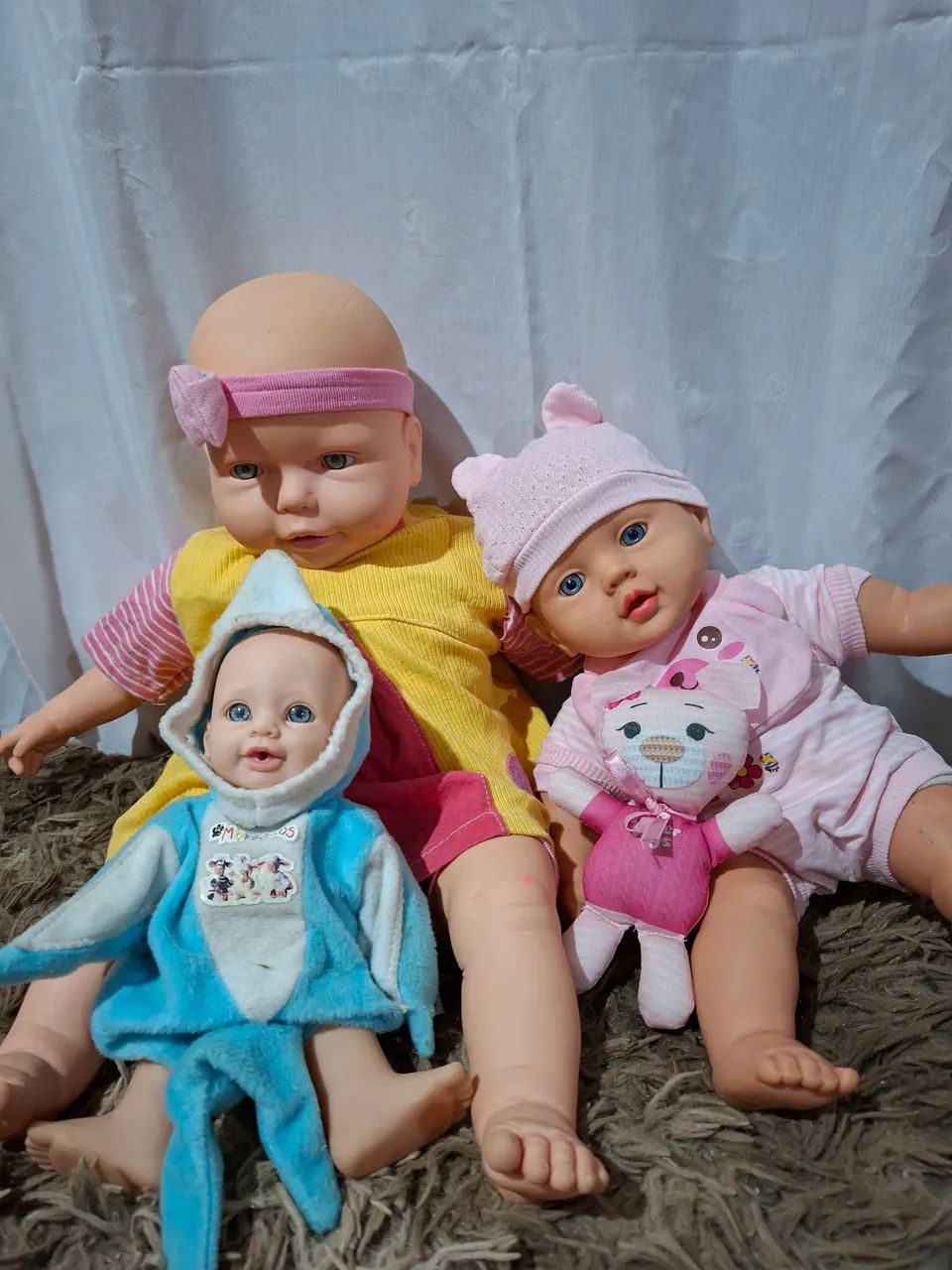 Kit 3 Bonecas Bebês  - Foto 3