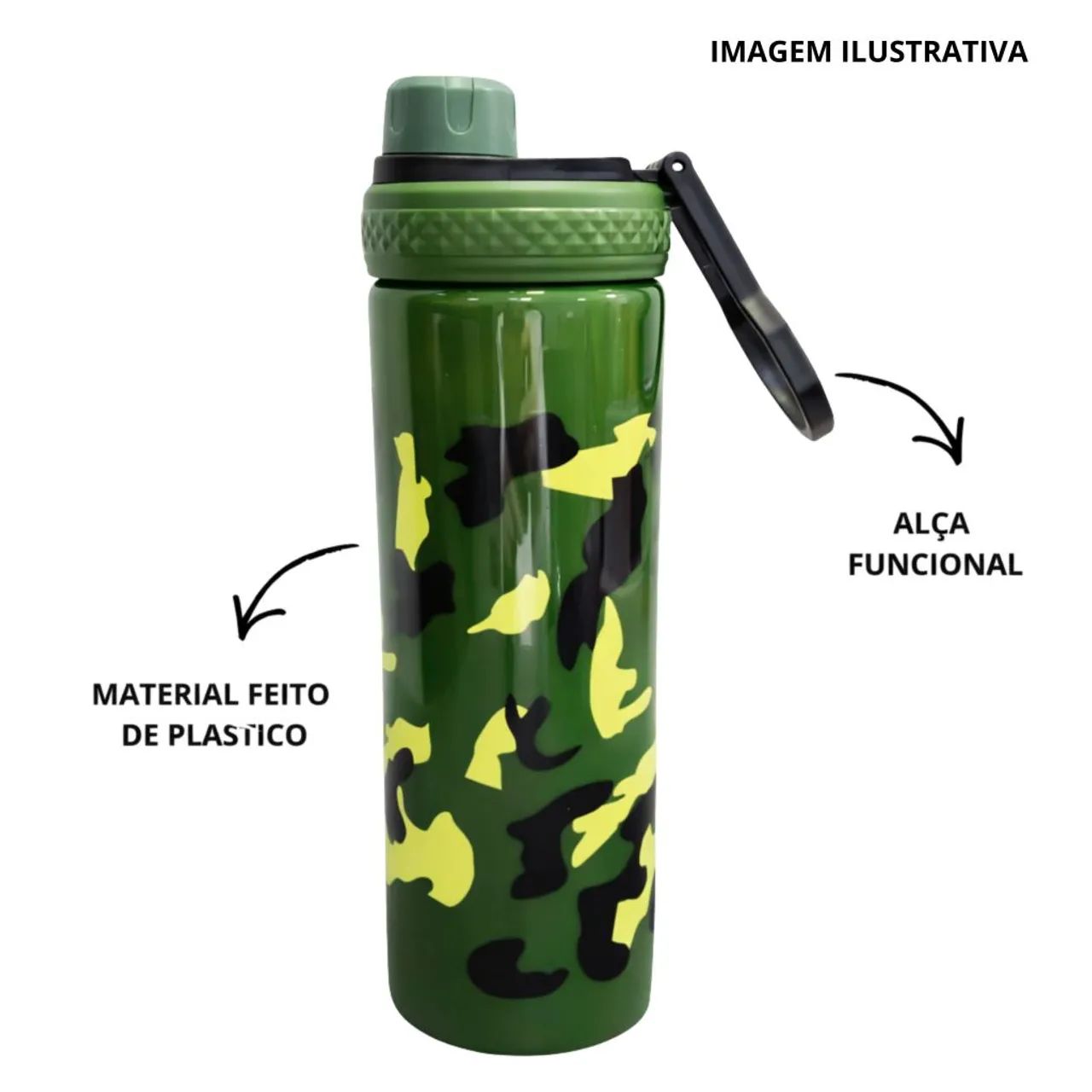 Garrafa térmica camuflada 1 litro  - Foto 2