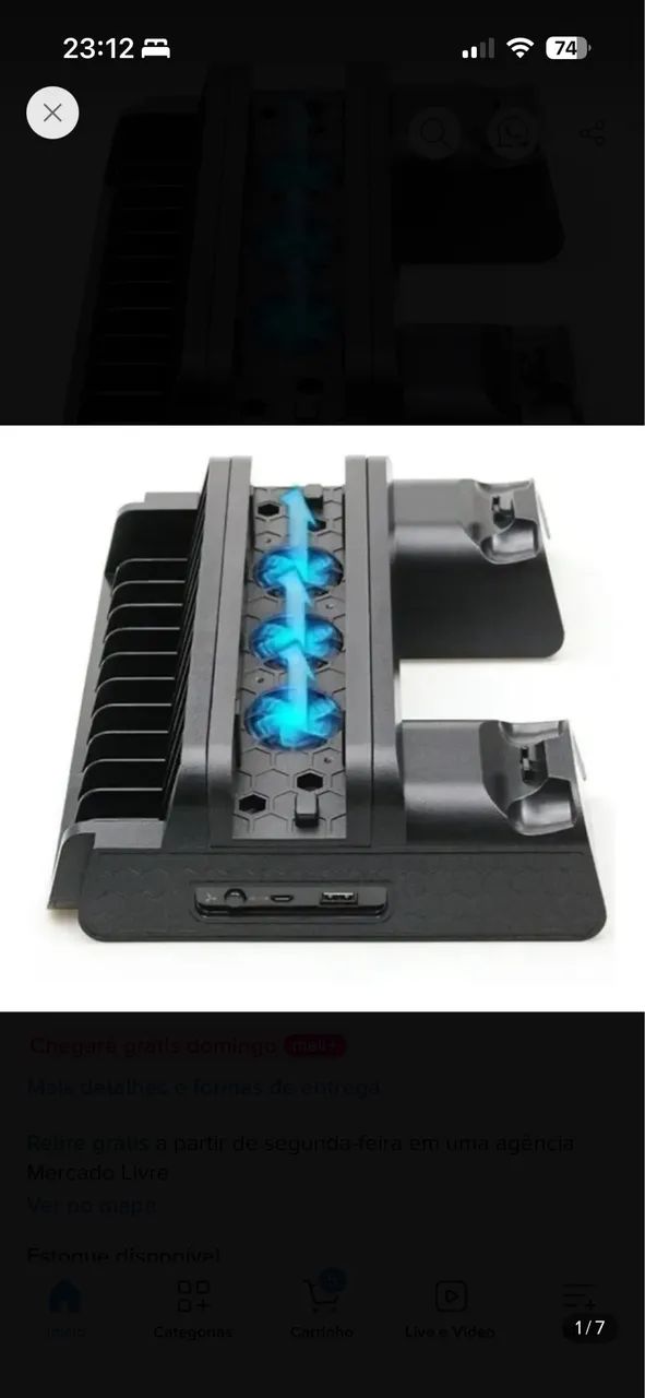 PlayStation 4 - Slim + base com coolers - Foto 5