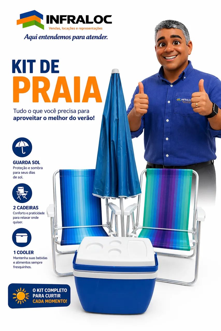 Cadeira de praia KIT  - Foto 4