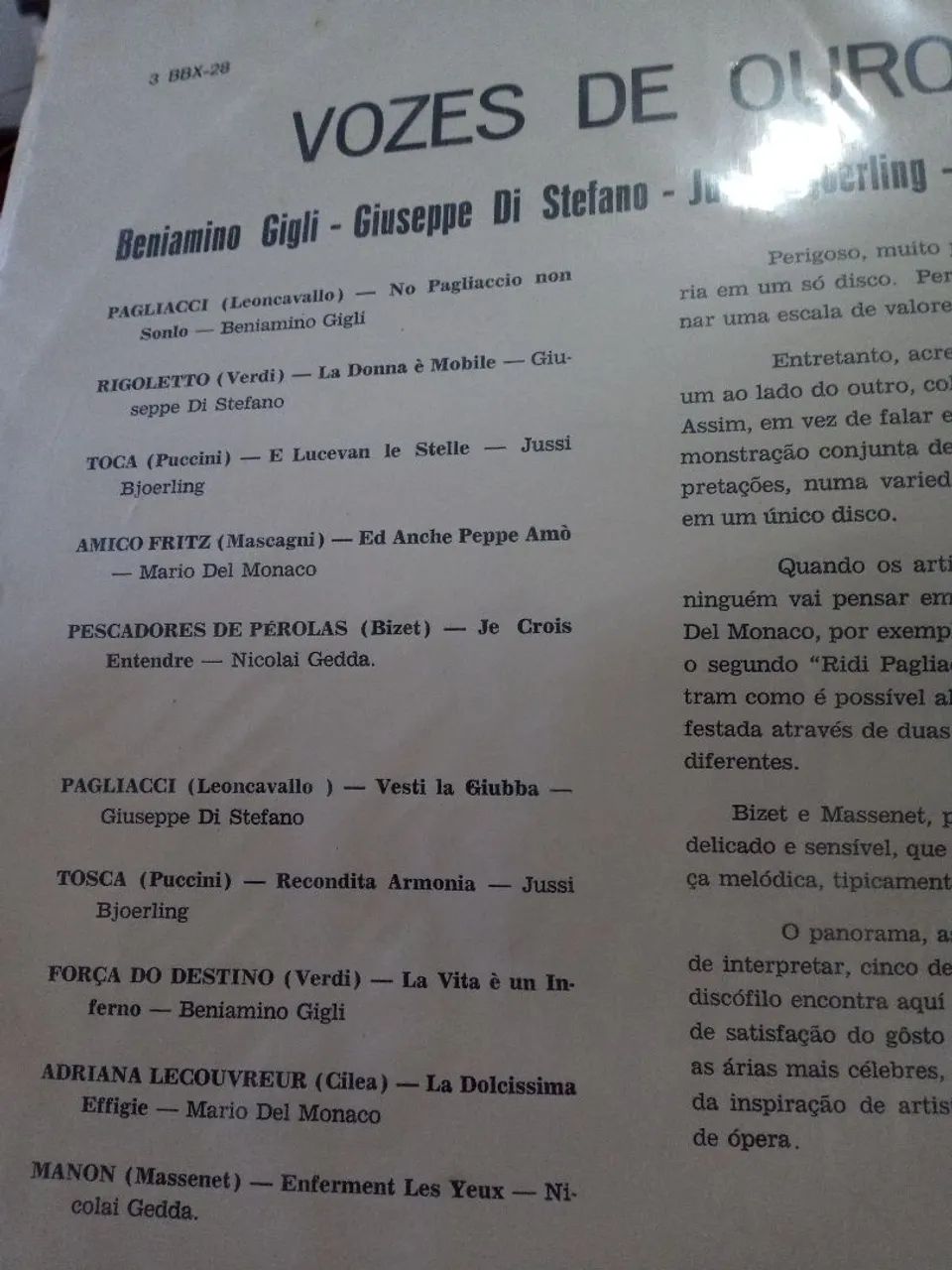 LP VOZES DE OURO  - Foto 2