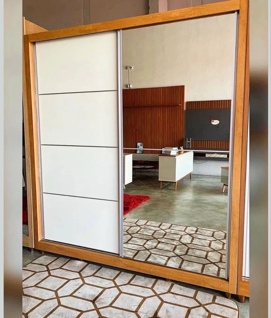 Guarda roupa casal com 2 porta de correr 100% MDF
