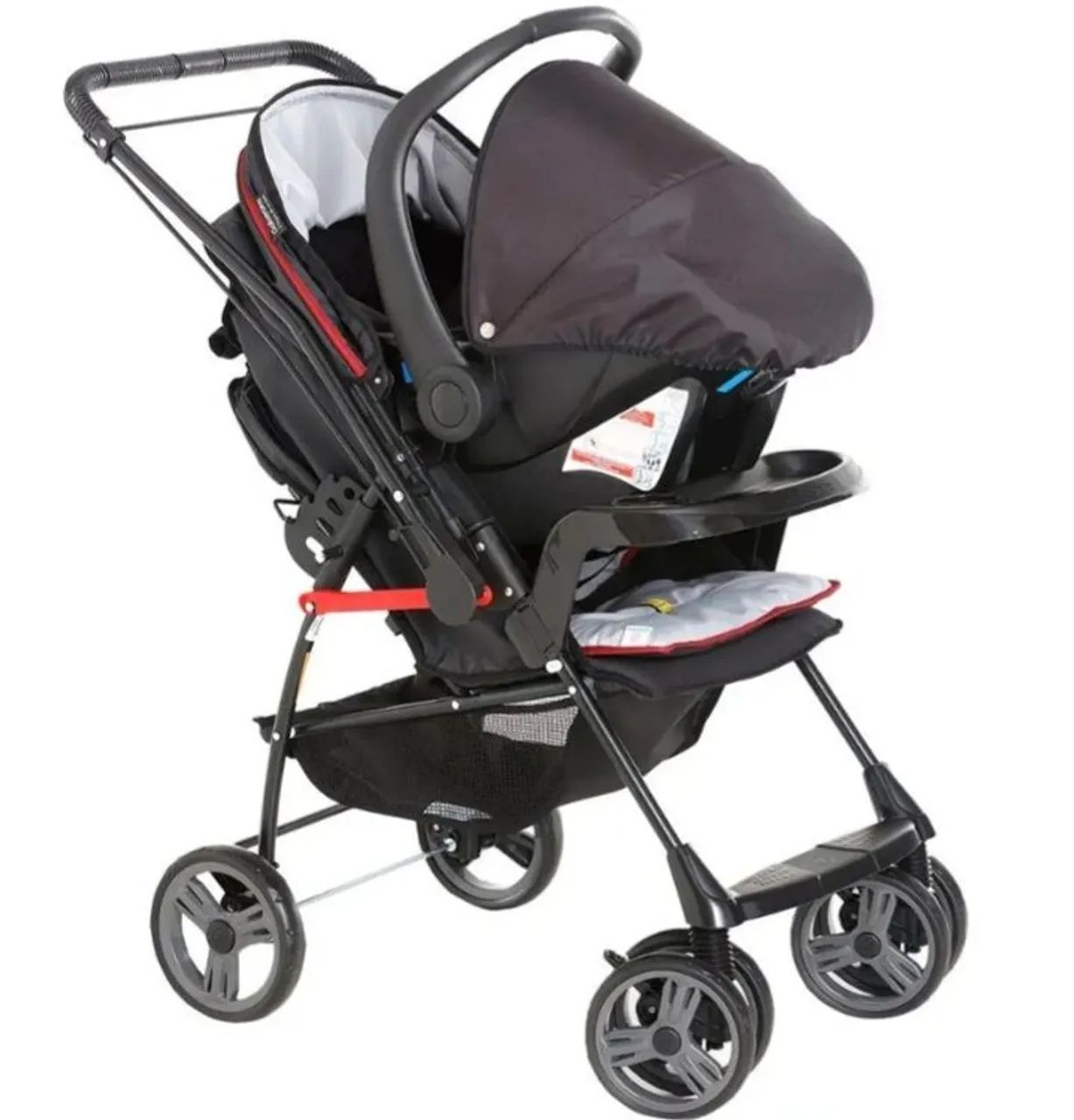 Carrinho e Bebê conforto Galzerano *Usado* - Foto 4