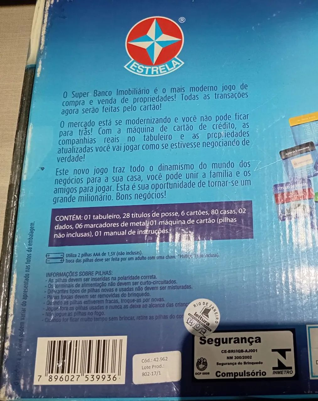 Banco Imobiliário jogo de Tabuleiro da Estrela - Foto 4