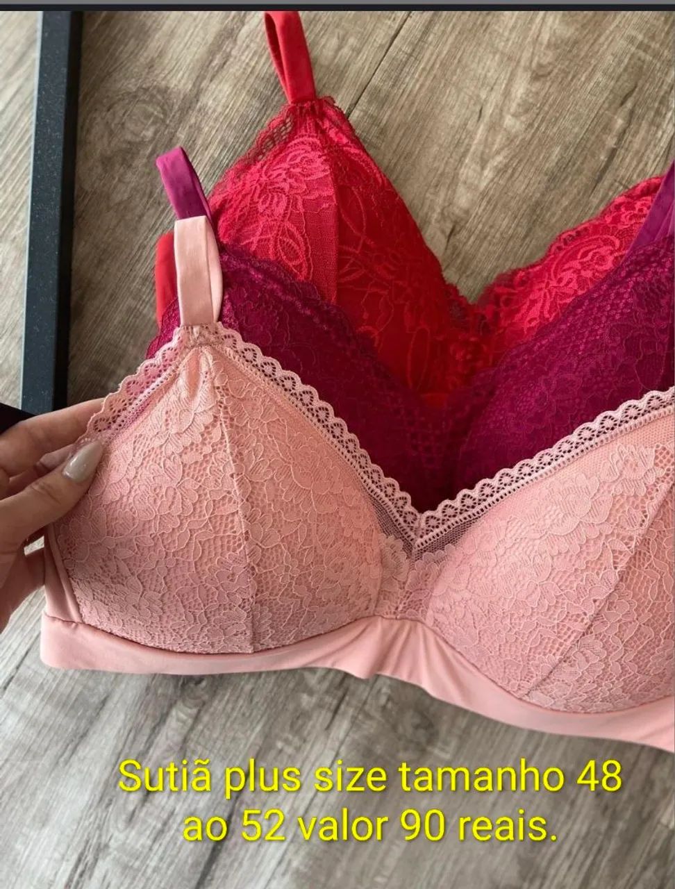 PLUS SIZE SUTIÂS E CALCINHAS - Foto 3