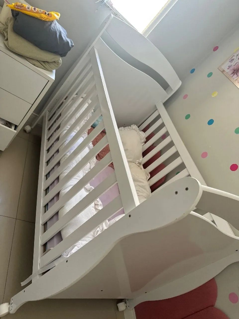 Berço vira cama modelo americano jr 