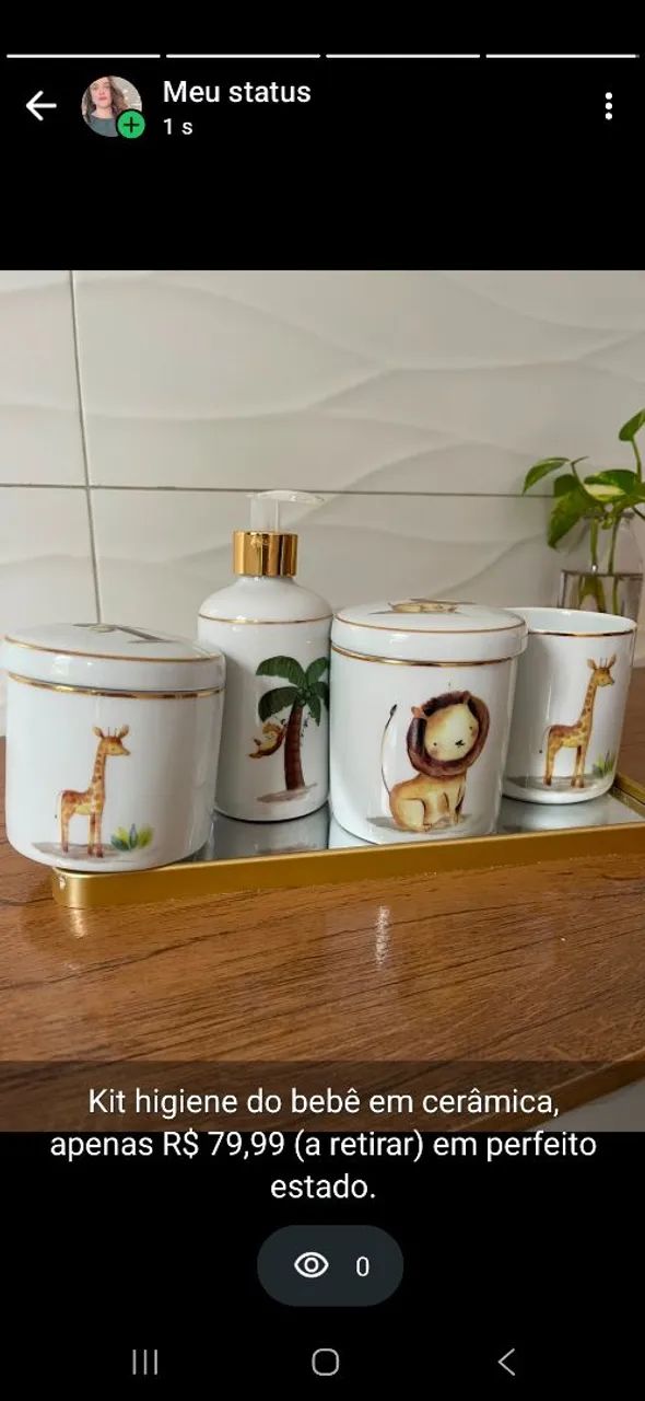 Kit higiene do bebê (Safari)