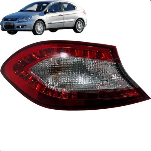 Lanterna Traseira Para Chery Cielo 1.6 2010 2011 2012 Esquerdo/motorista Vermelho - Foto 7