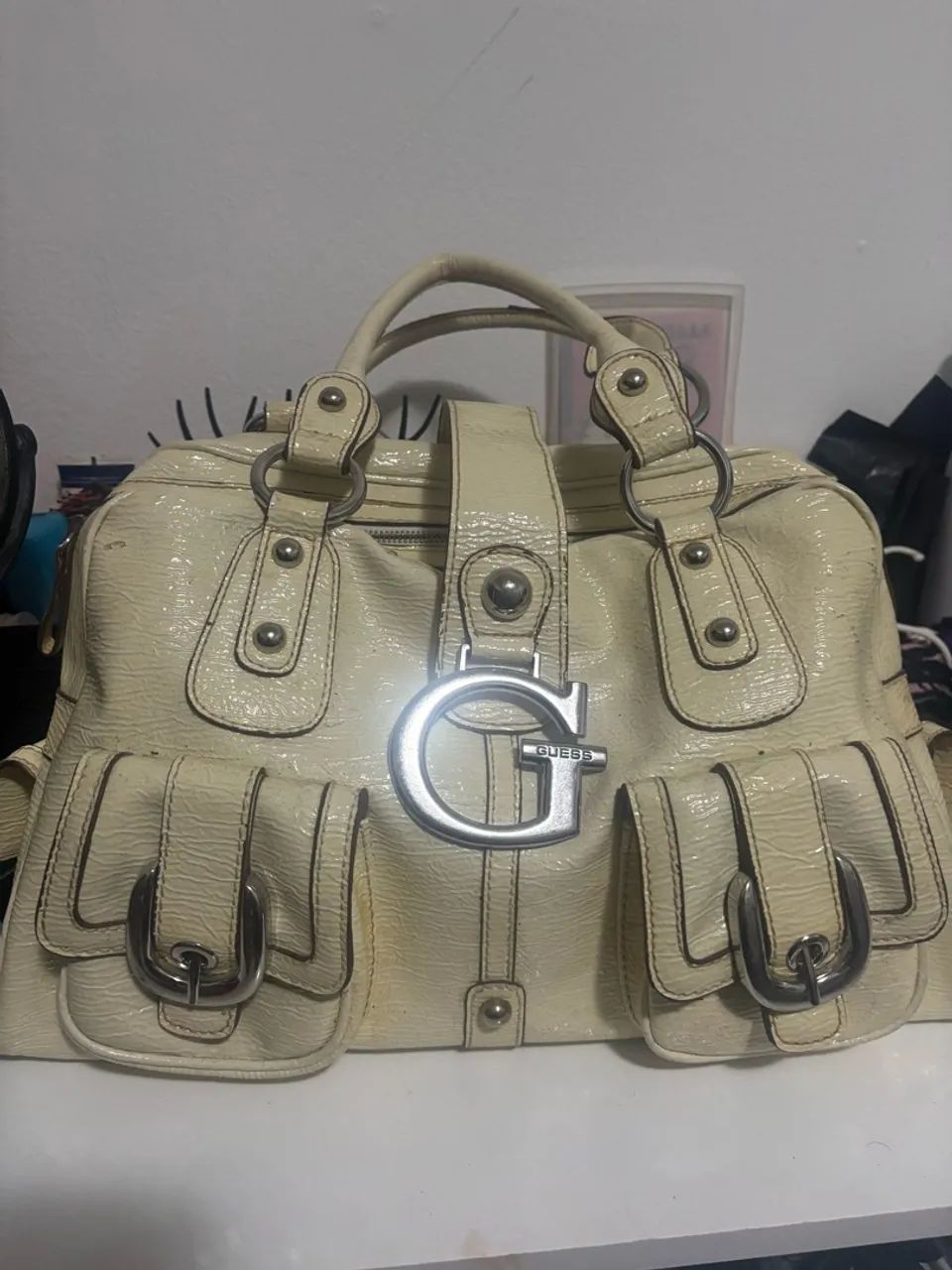BOLSA GUESS OFF WHITE