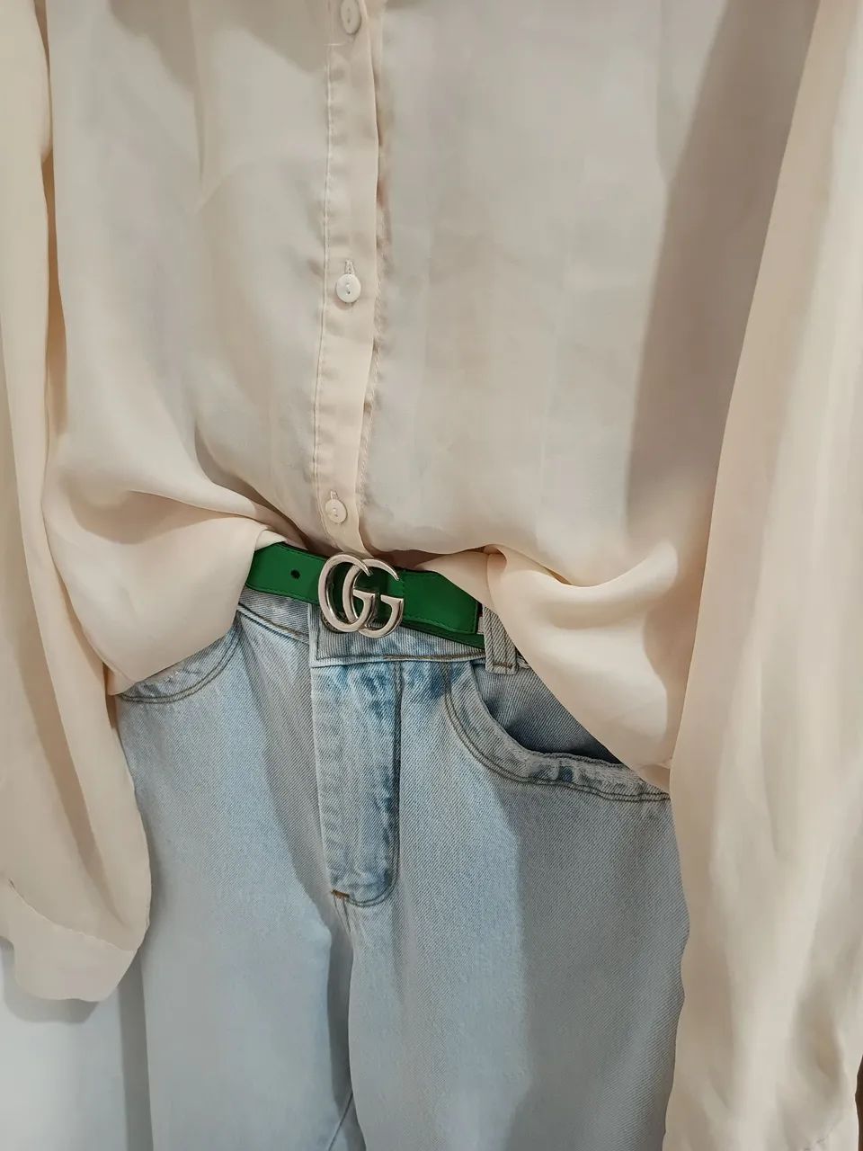 Cinto GUCCI original verde  - Foto 2