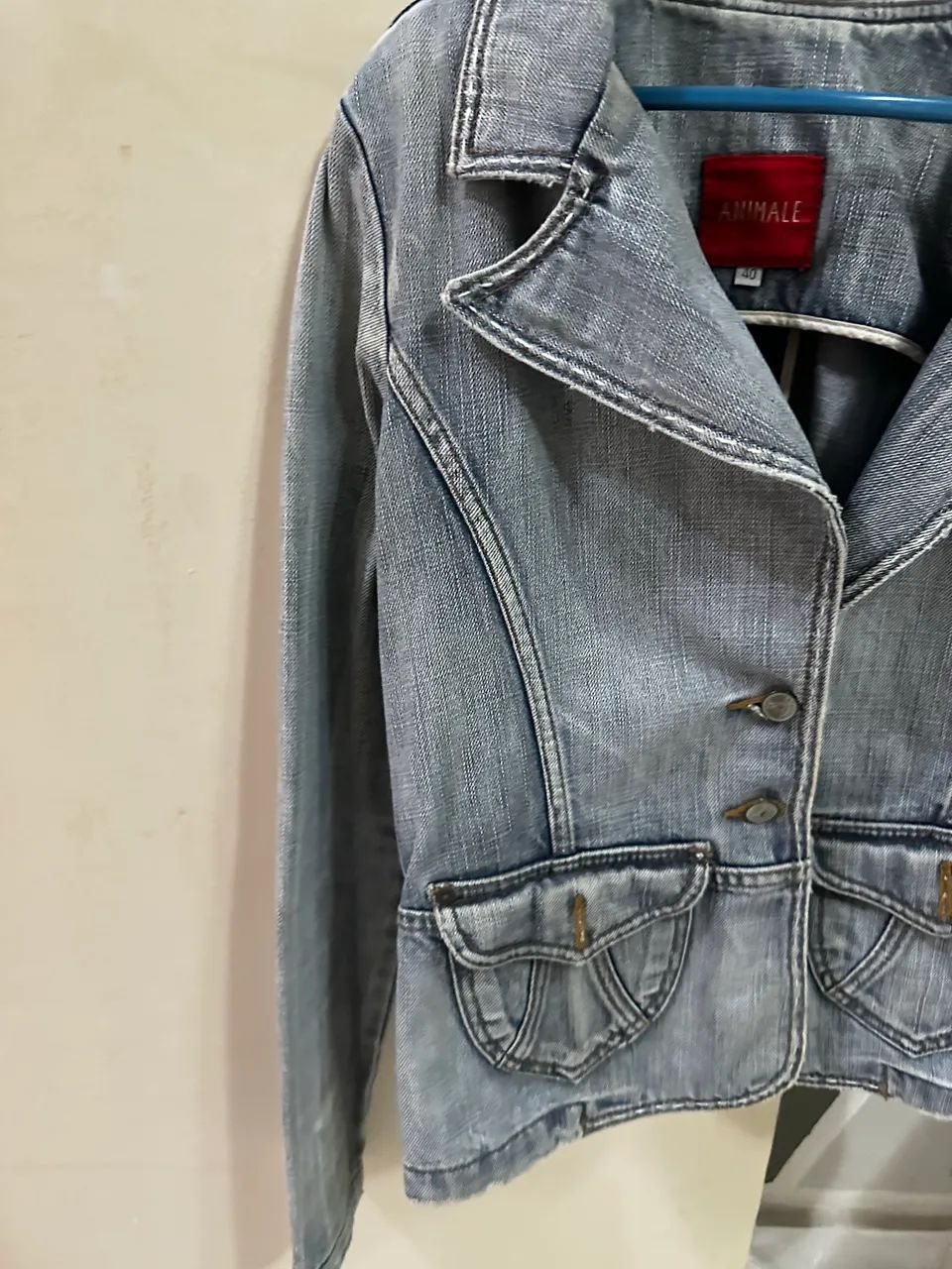 Jaqueta jeans animal e 