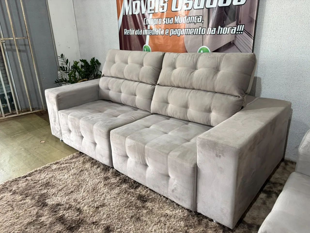 Sofa retrátil reclinável perfeito estado sem uso ! - Foto 4