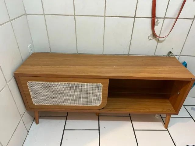 Rack com painel para TV 139cm até 55 polegadas - Freijó - Dalla Costa - Foto 3