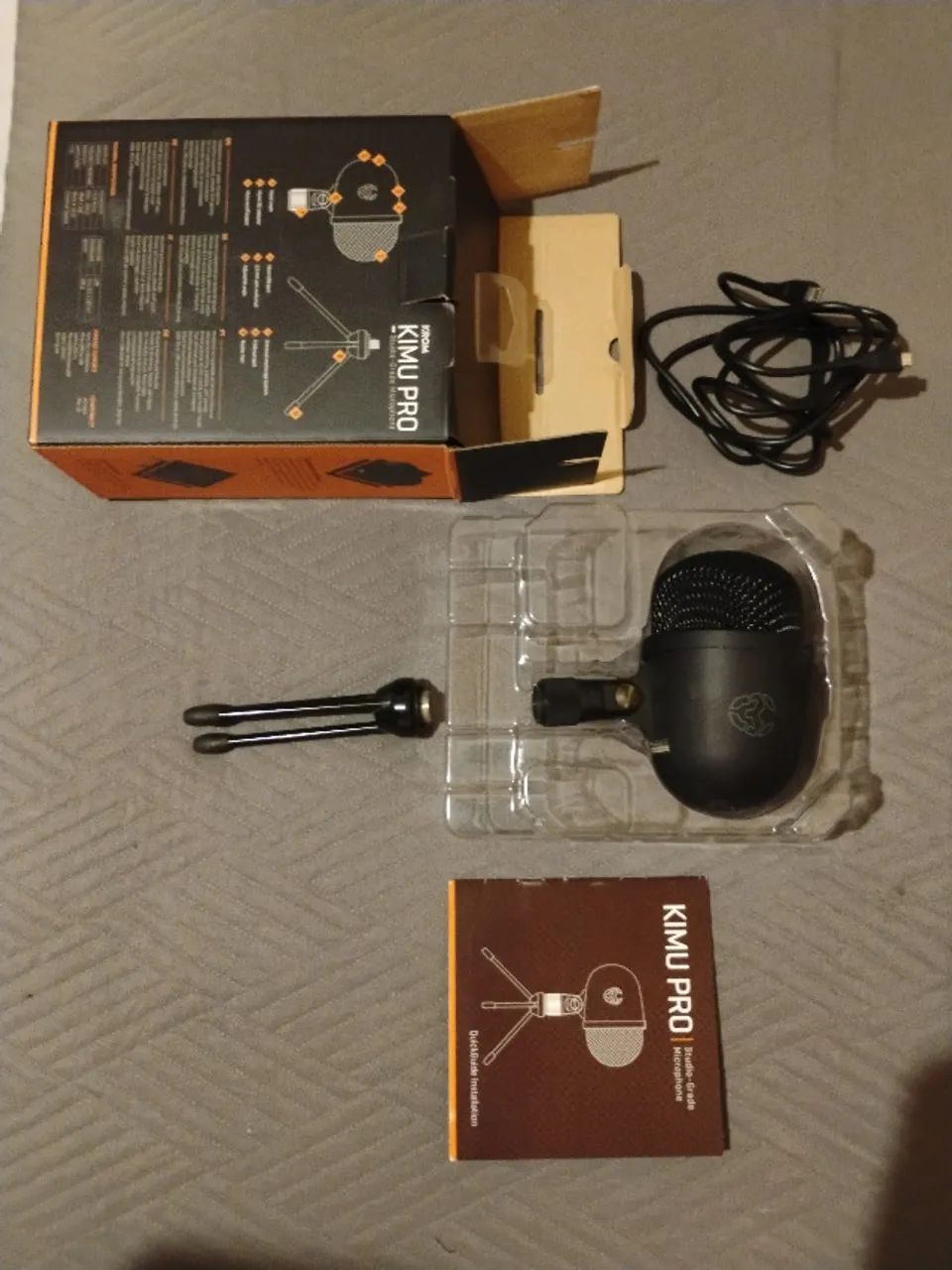 Microfone Condensador Gamer / Studio Krom Kimu Pro (Completo na Caixa) - Foto 3