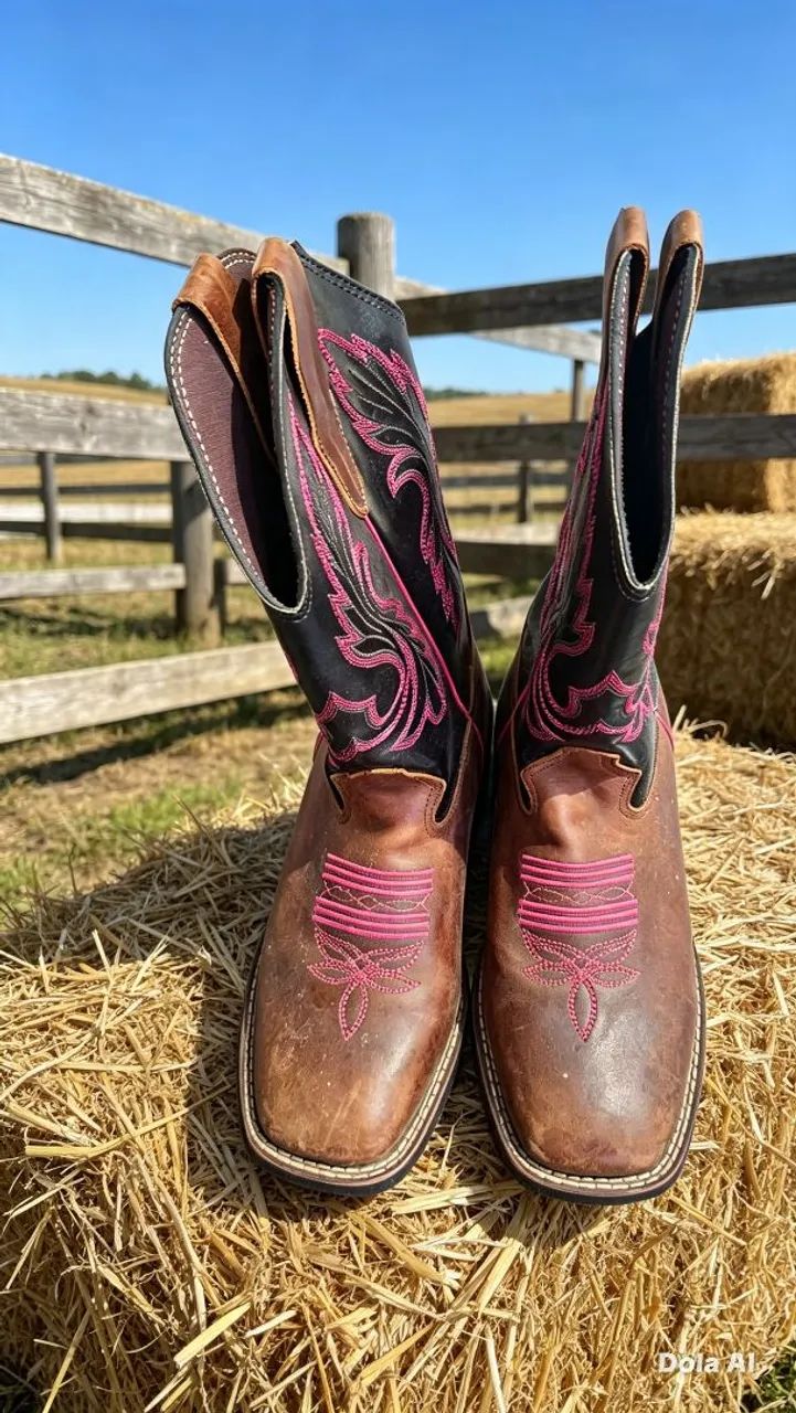 Bota texana feminina pouco uso 