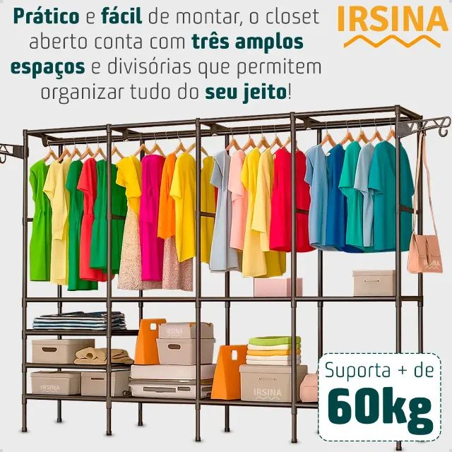 Closet Arara + Cabides + Sapateira de Brinde - Foto 3
