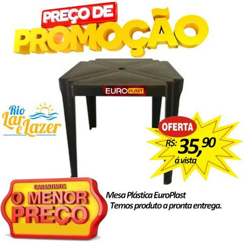 Mesa plástica Europlast ( Promoção de carnaval )