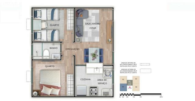 Gran Laguna no Setor Morada do Sol com Escritura Gratis Apt. de 2 quartos com lazer - Foto 8