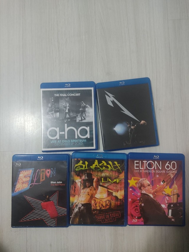 Blu Ray e DVDs Originais de Shows  diversos