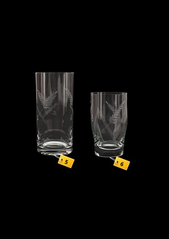 Conjunto de copos e taças de cristal lapidado - Foto 2
