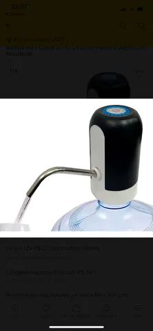 Bomba de água elétrica para garrafão até 20 litros 