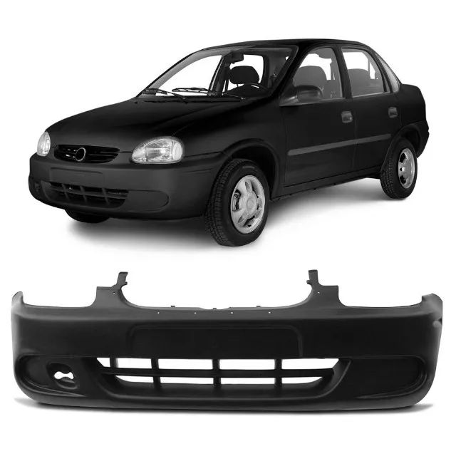 Parachoque Chevrolet Corsa Classic Dianteiro 2000 a 2008 Preto Liso Com  Furos Loma - 1642379 - Homologacao