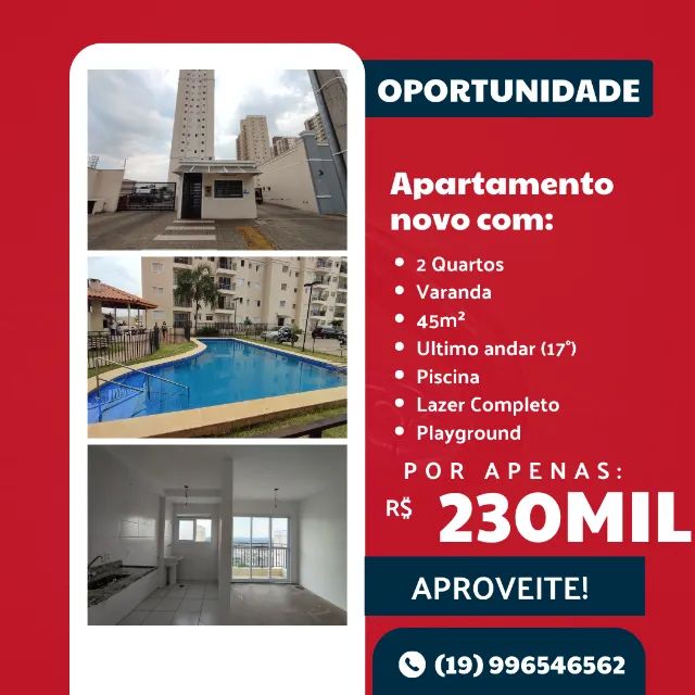Captação de Apartamento a venda na Rua São Simão, Cariobinha, Americana, SP