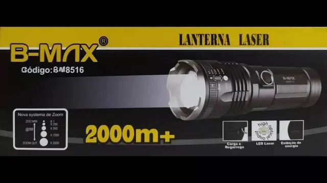 (NOVO) Lanterna B-Max BM-8516 alcance +2km - Foto 2