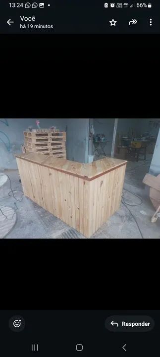 Oficina completa de móveis pallet  - Foto 3