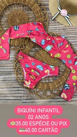 Biquíni infantil 02 04 06 anos  - Foto 2