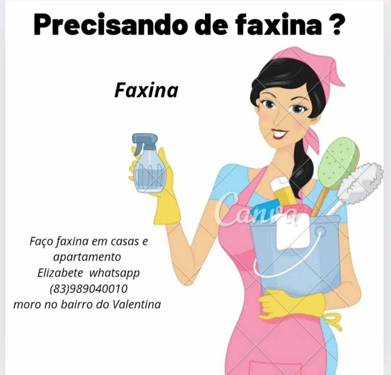 Faxina em casas e apartamento - Serviços - Valentina de Figueiredo, João  Pessoa 1324195835 | OLX