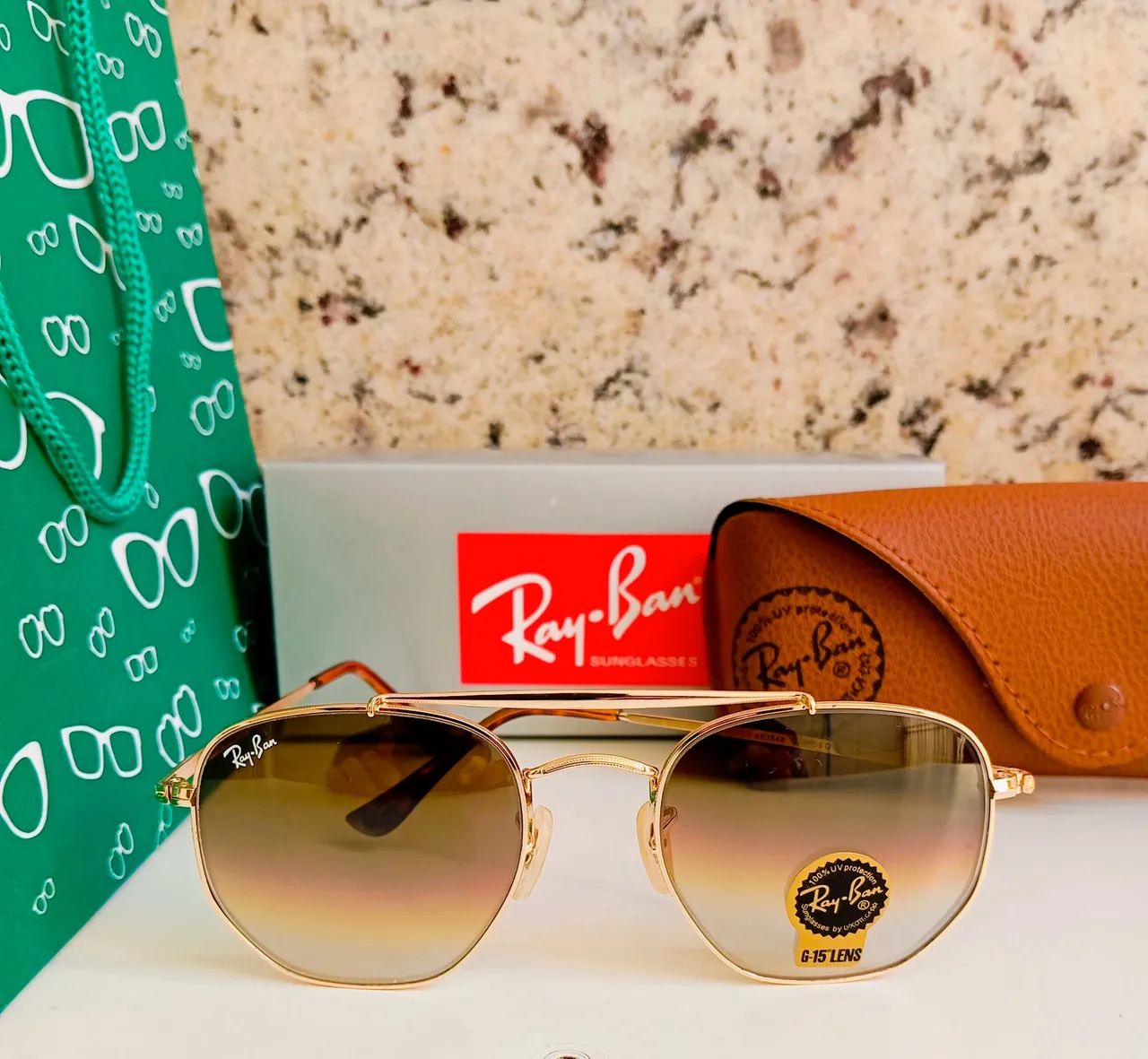 Ray-ban Marshall Clássico Lentes Escura Armação Polida - Foto 2