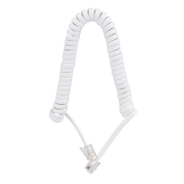 Cabo Espiral Telefone Branco Mb Tech 3m Gb51224