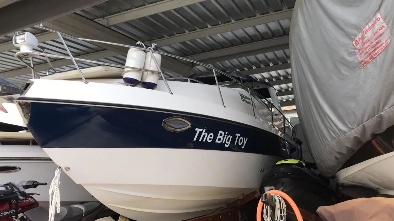 Lancha coluna 32,5 pés - impecável diesel - Foto 5