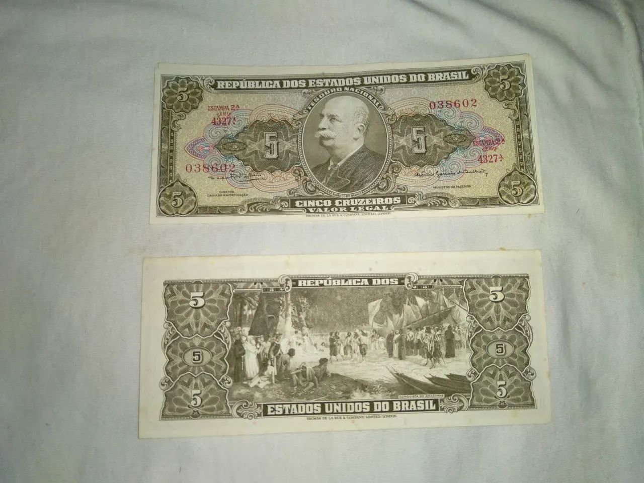 Cédulas antigas Raras de 1 ,2 e 5 cruzeiros. - Foto 4