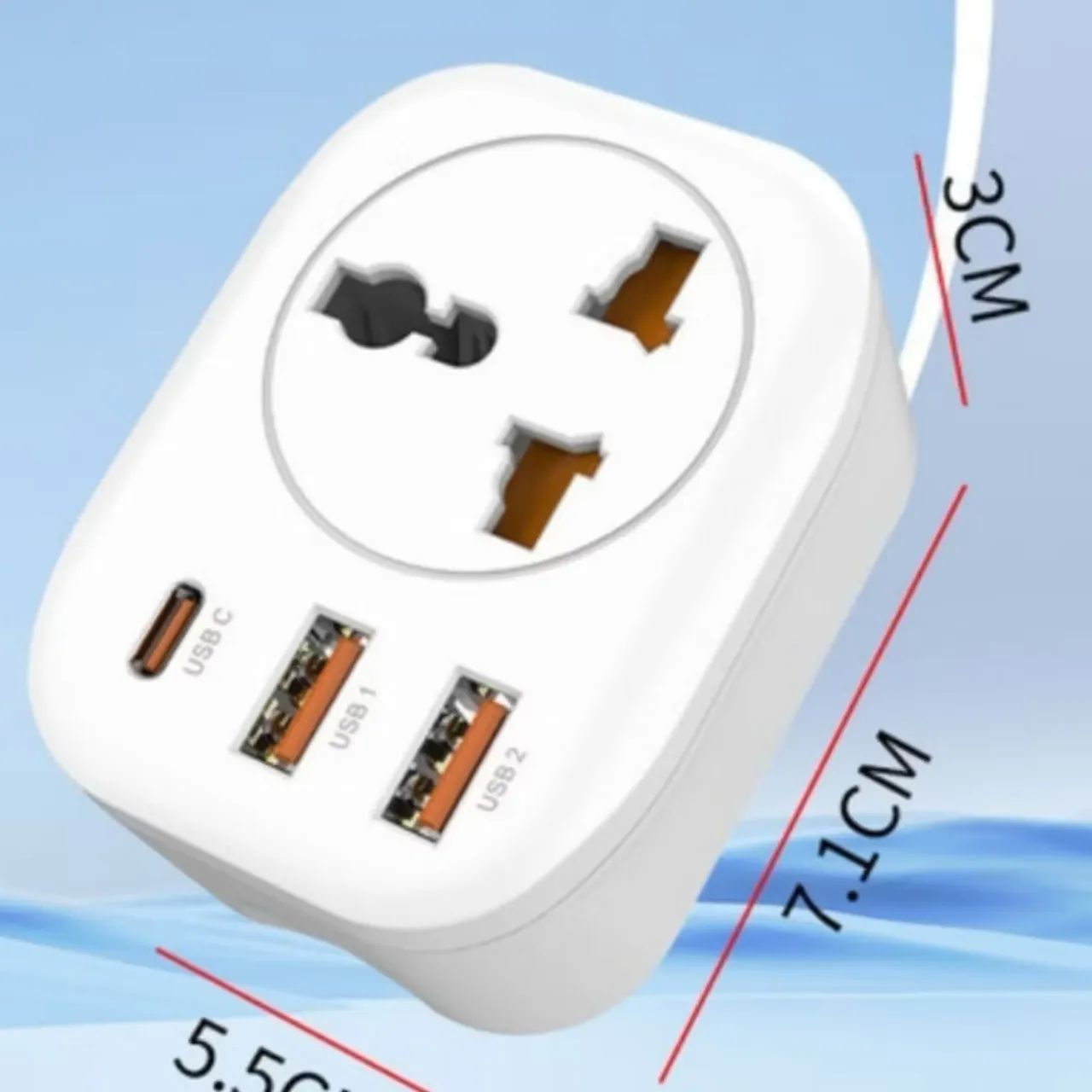 Adaptador Tomada Universal 2USB+1PD+1T OI-TO141 - Foto 6