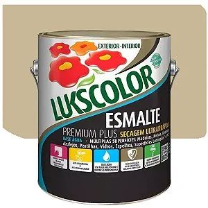 Tinta Esmalte Lukscolor Premium Plus Base Água Acetinado Pyrennees 3,2 Litros
