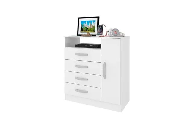 Cômoda delta 1 Porta 4 Gavetas pr J2