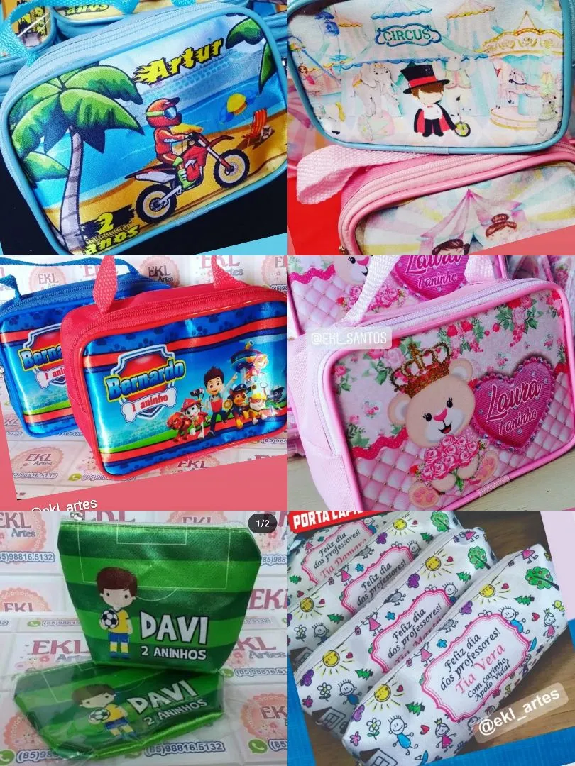 LEMBRANCINHAS - COPOS - SACOLINHAS - BOLSINHAS - TAÇAS - PERSONALIZADAS EM GERAL