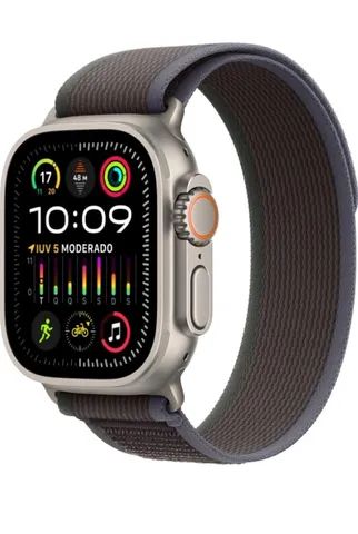 Apple Watch Ultra 2 l Pulseira loop Trail azul/preta - M/
